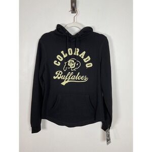 Colosseum Colorado‎ Buffaloes NCAA Hoodie Womens Small Black Pullover Sweatshirt